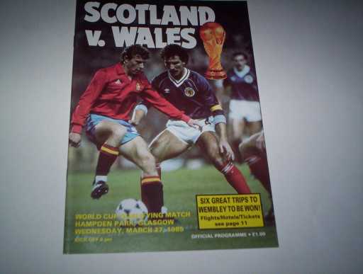 SCOTLAND » 1985 SCOTLAND V WALES