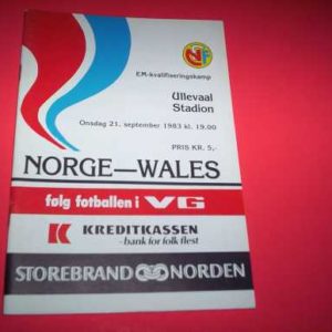 1983 NORWAY V WALES