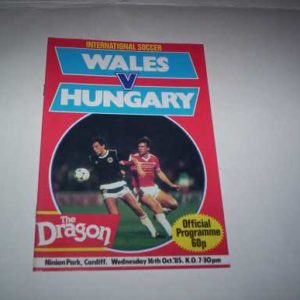 1985 WALES V HUNGARY