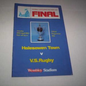 1983 HALESOWEN V RUGBY FA VASE FINAL