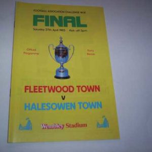 1985 FLEETWOOD V HALESOWEN FA VASE FINAL