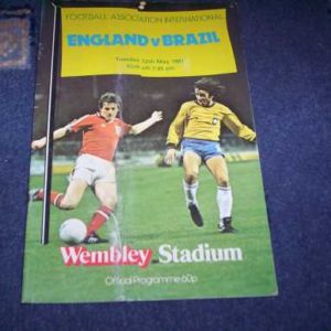 1981 ENGLAND V BRAZIL