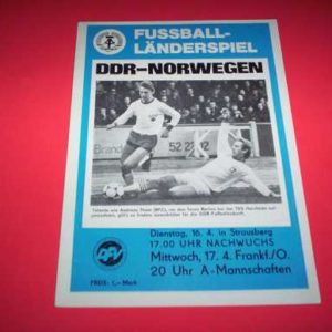 1987 E GERMANY V NORWAY