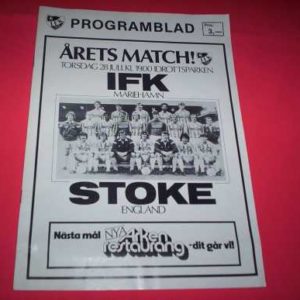 1980’s IFK MARIEHAMN V STOKE FRIENDLY