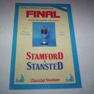 1984 STAMFORD V STANSTED FA VASE FINAL