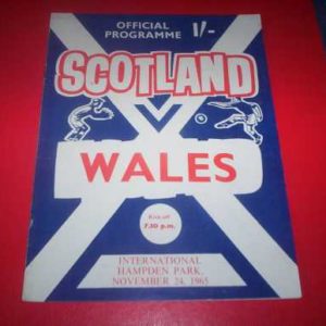 1965 SCOTLAND V WALES