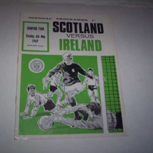 1969 SCOTLAND V IRELAND