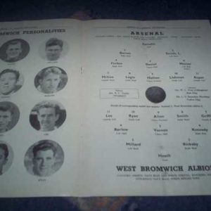 1951/52 ARSENAL V WBA