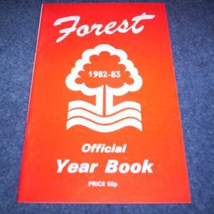 1982/83 NOTTINGHAM FOREST OFFICIAL HANDBOOK