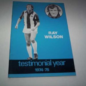 1974/75 WBA RAY WILSON TESTIMONIAL BROCHURE