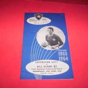 1964 LEICESTER V ALL STARS XI COLIN APPLETON TESTIMONIAL