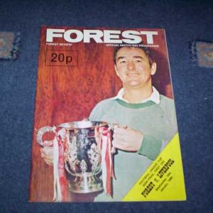1979/80 NOTTINGHAM FOREST V LIVERPOOL LEAGUE CUP S/F