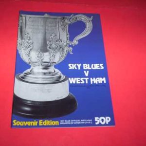 1980/81 COVENTRY V WEST HAM LEAGUE CUP S/F