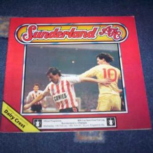 1984/85 SUNDERLAND V CHELSEA LEAGUE CUP S/F