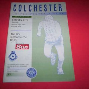 1992/93 COLCHESTER V LINCOLN