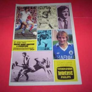 1979/80 WEST HAM V EVERTON FA CUP SEMI FINAL