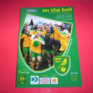 2001/02 NORWICH V WOLVES (PLAY OFF SEMI FINAL)