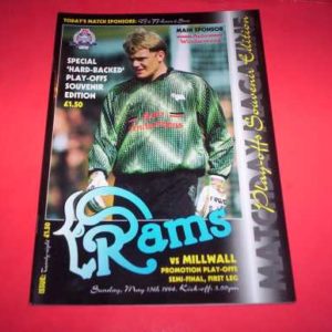 1993/94 DERBY COUNTY V MILLWALL PLAY OFF S/F