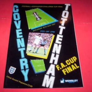 1987 COVENTRY V TOTTENHAM FA CUP FINAL