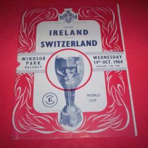 1964 NORTHERN IRELAND V SWITZERLAND