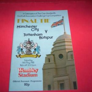 1981 MAN CITY V TOTTENHAM FA CUP FINAL