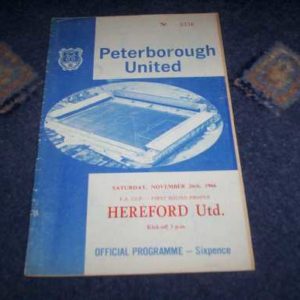 1966/67 PETERBOROUGH V HEREFORD FA CUP
