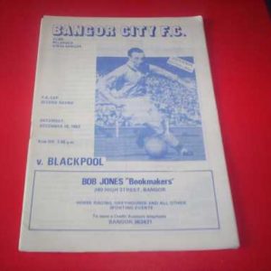 1983/84 BANGOR V BLACKPOOL FA CUP