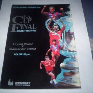 1990 CRYSTAL PALACE V MAN UTD FA CUP FINAL