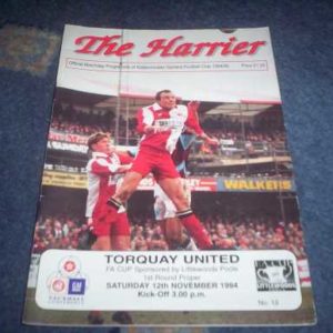 1994/95 KIDDERMINSTER HARRIERS V TORQUAY (FA CUP)