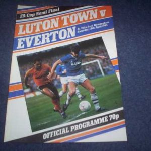 1984/85 LUTON V EVERTON FA CUP SEMI FINAL