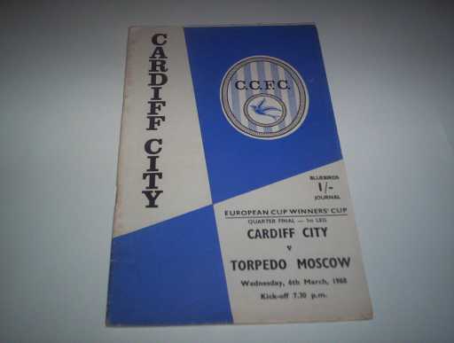 BRITISH CLUBS IN EUROPE » 1967/68 CARDIFF V TORPEDO MOSCOW