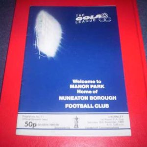 1985/86 NUNEATON V BURNLEY FA CUP