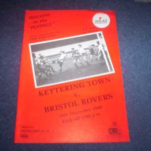 1988/89 KETTERING V BRISTOL ROVERS FA CUP