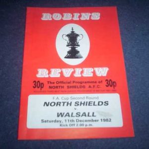 1982/83 NORTH SHIELDS V WALSALL FA CUP