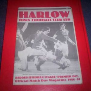 1980/81 HARLOW V CHARLTON FA CUP