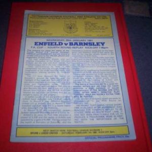 1980/81 ENFIELD V BARNSLEY FA CUP REP