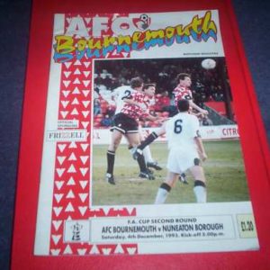 1993/94 BOURNEMOUTH V NUNEATON FA CUP