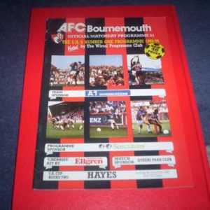 1990/91 BOURNEMOUTH V HAYES FA CUP