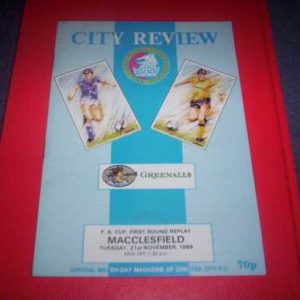 1989/90 CHESTER V MACCLESFIELD FA CUP REPLAY