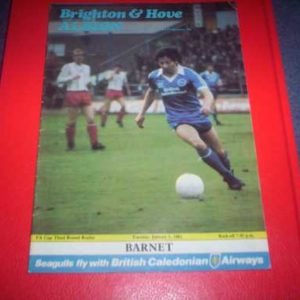 1981/82 BRIGHTON V BARNET FA CUP REPLAY