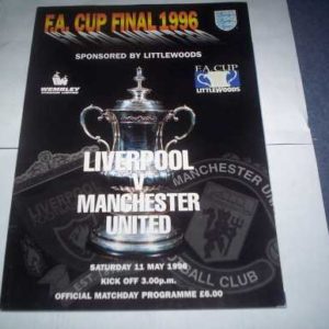 1996 LIVERPOOL V MAN UTD FA CUP FINAL