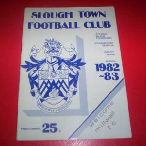 1982/83 SLOUGH V MILLWALL FA CUP
