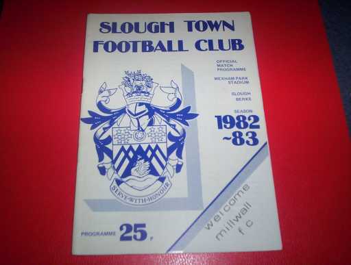 LGE V NON LGE IN FA CUP » 1982/83 SLOUGH V MILLWALL FA CUP