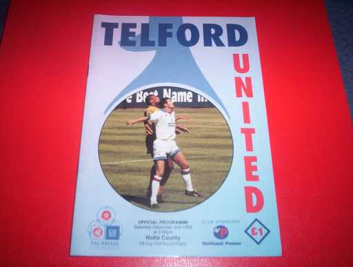 LGE V NON LGE IN FA CUP » 1995/96 TELFORD V NOTTS COUNTY FA CUP