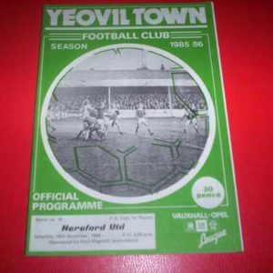 1985/86 YEOVIL V HEREFORD FA CUP