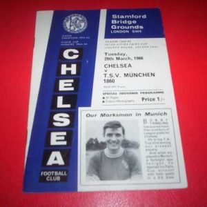 1965/66 CHELSEA v T S V MUNCHEN FAIRS CUP