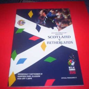 2009 SCOTLAND V HOLLAND WORLD CUP QUALIFIER