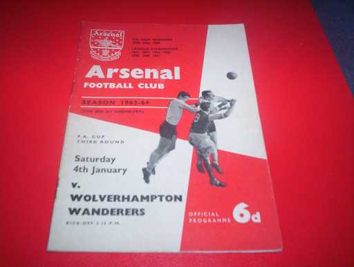 LEAGUE 1960s » 1963/64 ARSENAL V WOLVES FA CUP