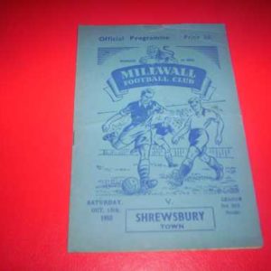 1955/56 MILLWALL V SHREWSBURY