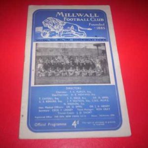 1957/58 MILLWALL V SHREWSBURY